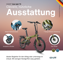 vermont klapprad E-Klapprad VYBE LIGHT 7-Gang - Modern & Leistungsstark