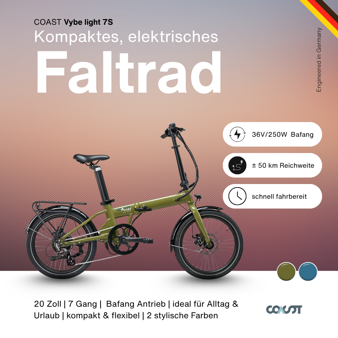 klapprad modern E-Klapprad VYBE LIGHT 7-Gang - Modern & Leistungsstark